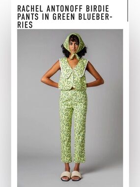 Rachel Antonoff slim fit Birdie style  cigarette pants in blueberries sz 12